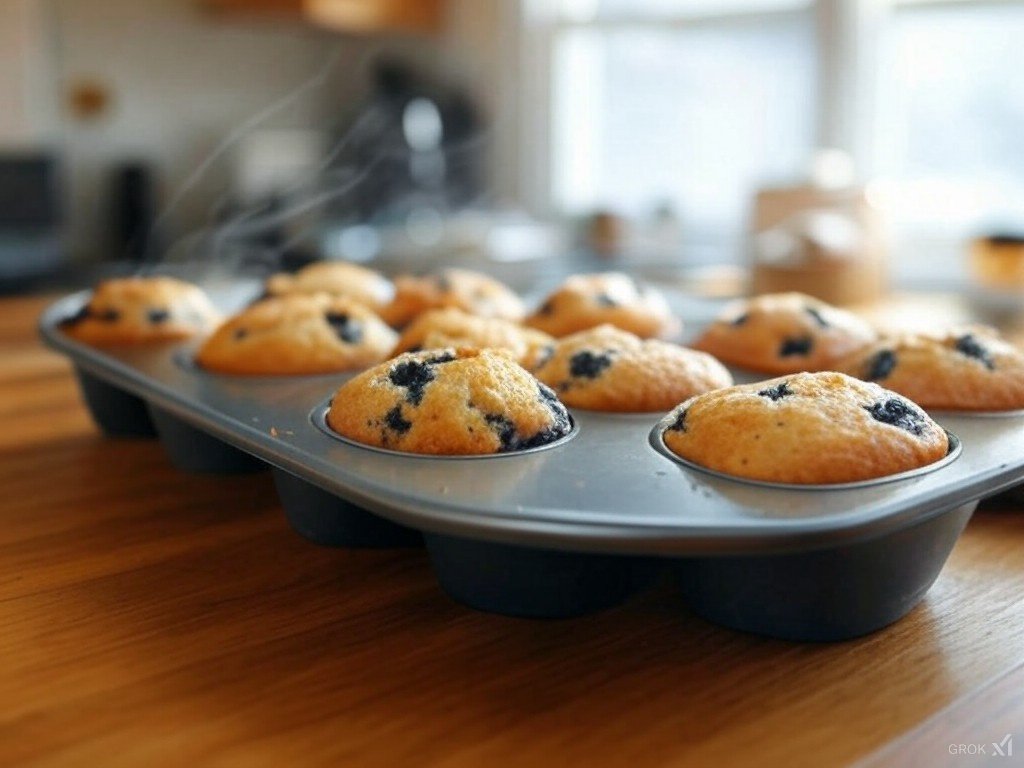 Blueberry Muffins (Muffin Tin)