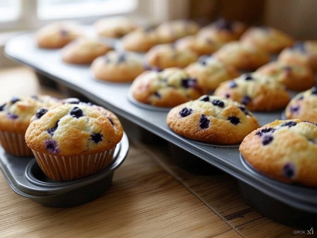 Blueberry Muffins (Muffin Tin)