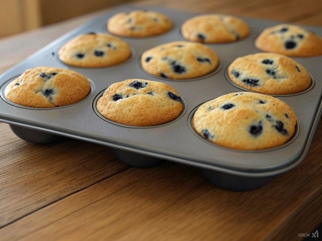 Blueberry Muffins (Muffin Tin)