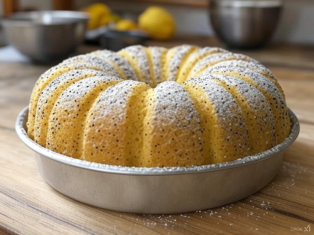 Lemon Poppy Seed Cake (Bundt Pan)